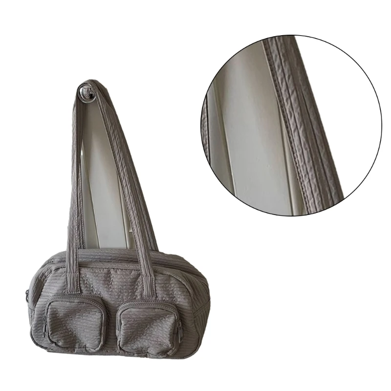Modern Korean Vintage Shoulder Bag Women's Casual Handbag Y2k Streetwear E74B
