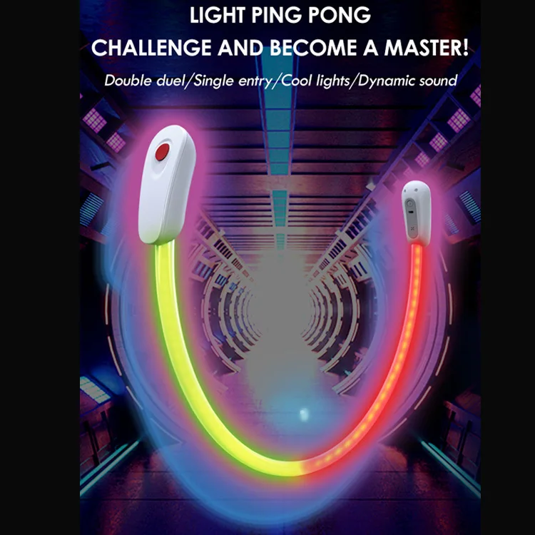Light LED 1 D Game Console Pingpong Wrestle Release Cyclone Hurdle 200 RGB Light Beads Toggle Color Silicone Keypad Double