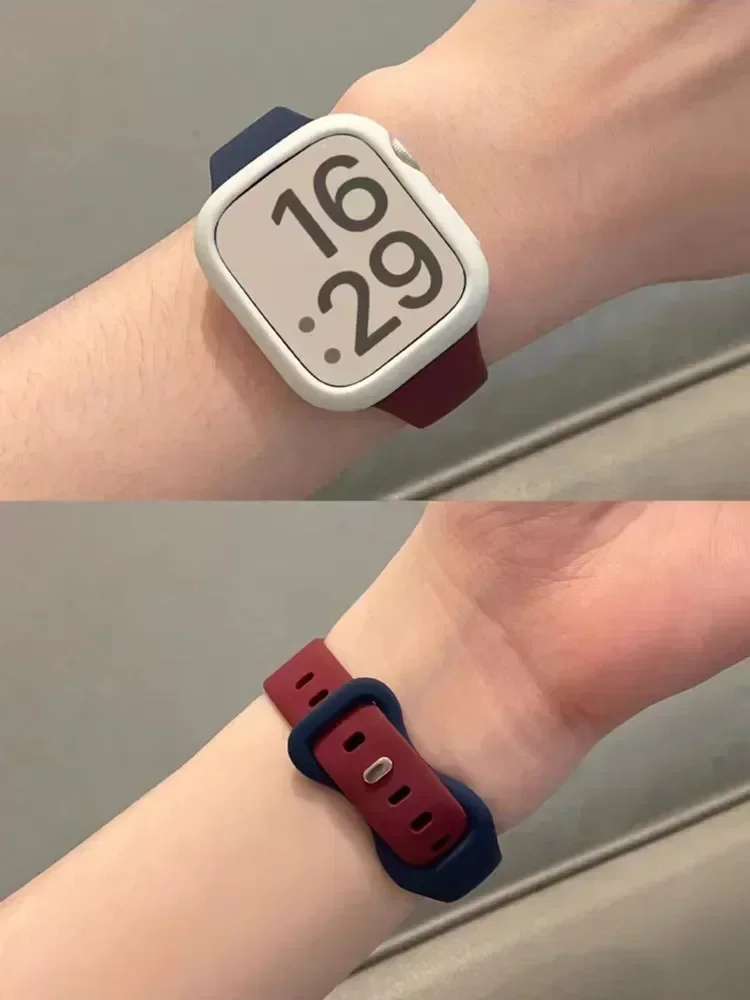 Candy Case and Strap Set for Apple Watch - Nylon/Silicone Correa Strap