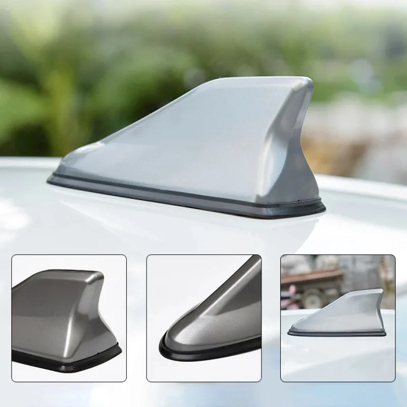 Universal Car Shark Fin Antenna Auto Radio Signal Amplifier Aerial Roof Mounted for All Vehicle Models Car Styling