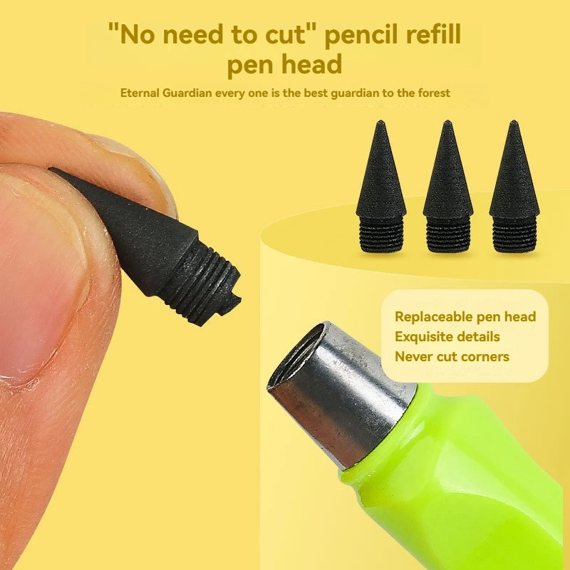 1 PCs Cartoon Black Technology without Sharpening Pencils Ink-free Drawing Is Not Easy to Break Student Pencils 3