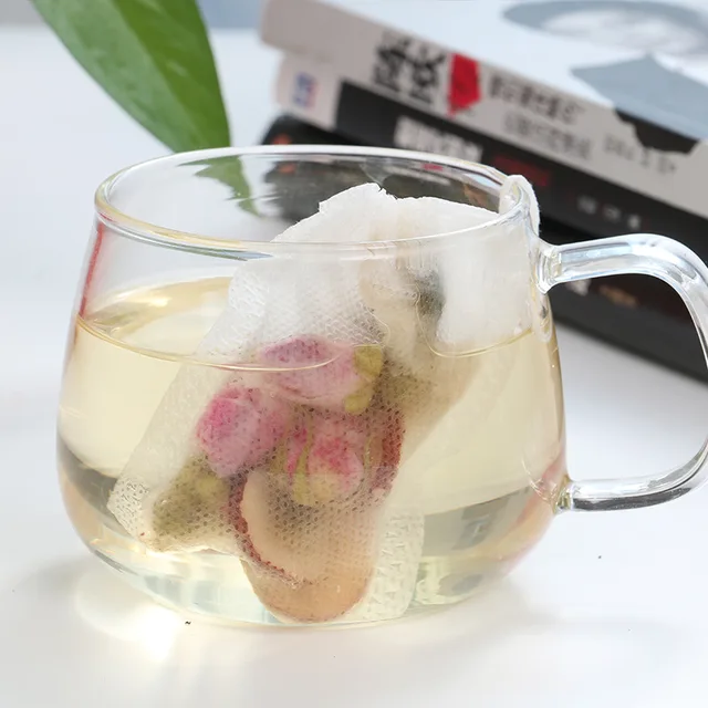 100 Db Eldobható Teazsák Szűrőzsákok Tea-Infúziós Húros Gyógyító Pecséttel, Élelmiszer-Minőségű Nem Szőtt Szövet Fűszerszűrők Teás Táskák - Image 5