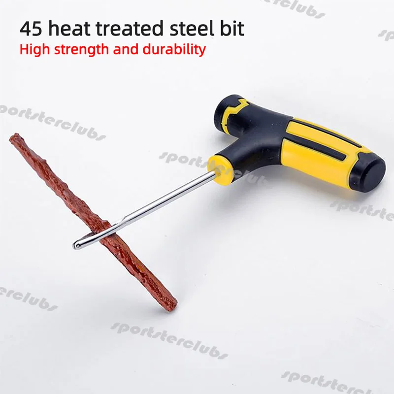 Tire Repair Kit Car Tire Repair Tool Kit DIY Flat Tire Repair Tyre Strips Kit Truck Motorcycle Home Plug Patch Rasper Tool