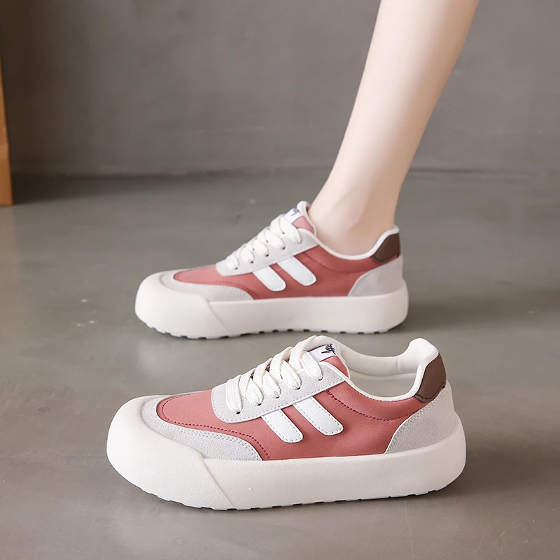 

Summer Women's Stylish Skate Sneakers Tennis Low Top Casual Walking Flats Fashion Comfortable Skate Non Slip Shoes