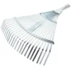 Expandable Gardening Rake Metal Leaves Rake Adjustable Garden Rake for Yard 1