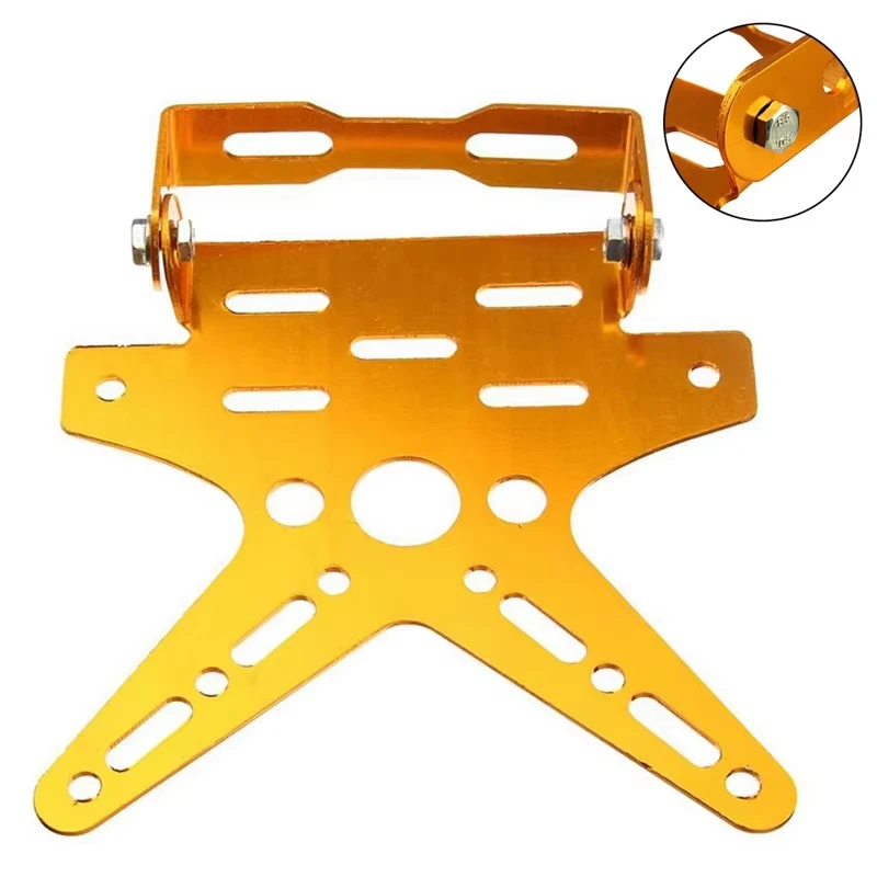 Universal Aluminum Adjustable Mount Bracket Registration Number Plate Cover motorcycle license plate motorcycle license plate holder license plate holder Motorbike Parts Motorcycle License Plate Holder