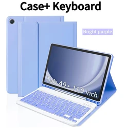 Detachable Bluetooth Keyboard Case - Korean (Purple 1)
