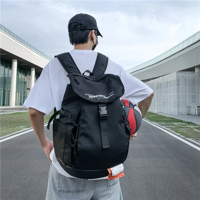 New Basketball Backpack Large Capacity Boys Soccer Backpack Men's Outdoor Leisure Sports College Student Schoolbag
