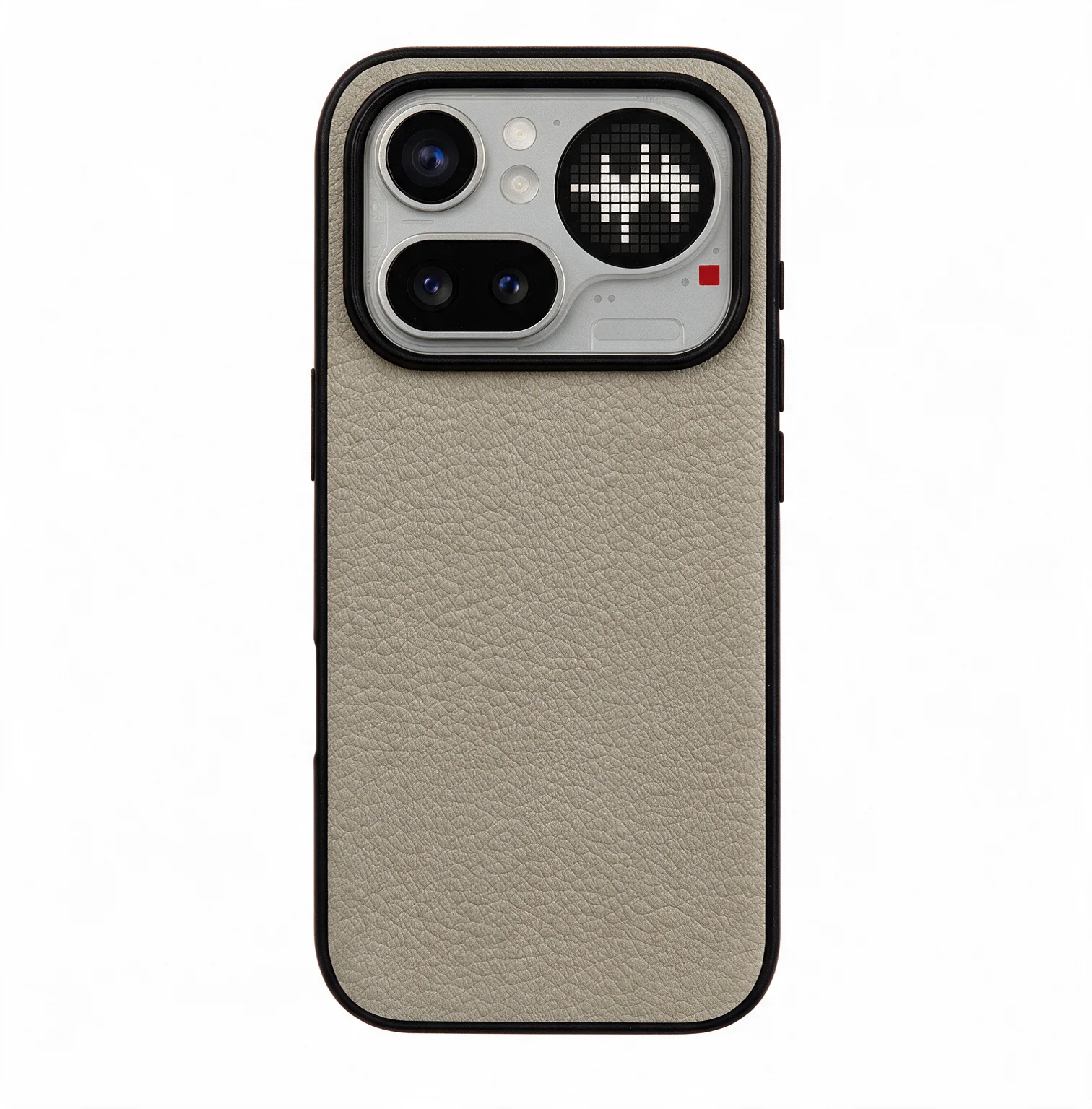 Luxury Sheepskin Leather Phone Case - Solid Color