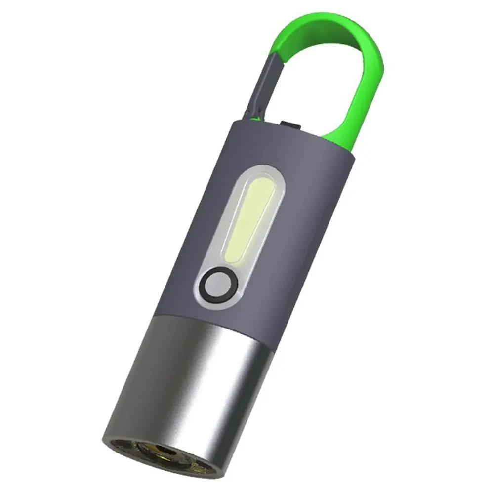 

Portable Mini Strong Light Flashlights USB Rechargeable KeyChain Outdoor Camping LED Flashlight Waterproof Torch Lamp