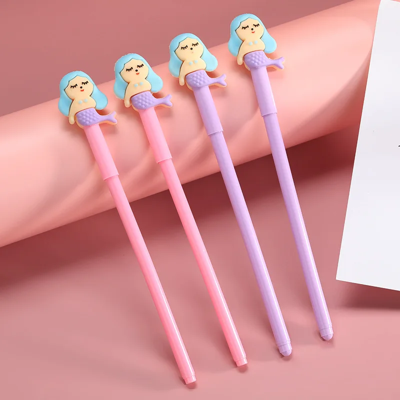 

50 шт. Корейская версия Новинка милая творческая милая девушка сердце Русалка нейтральная ручка Студенческая водяная шариковая ручка