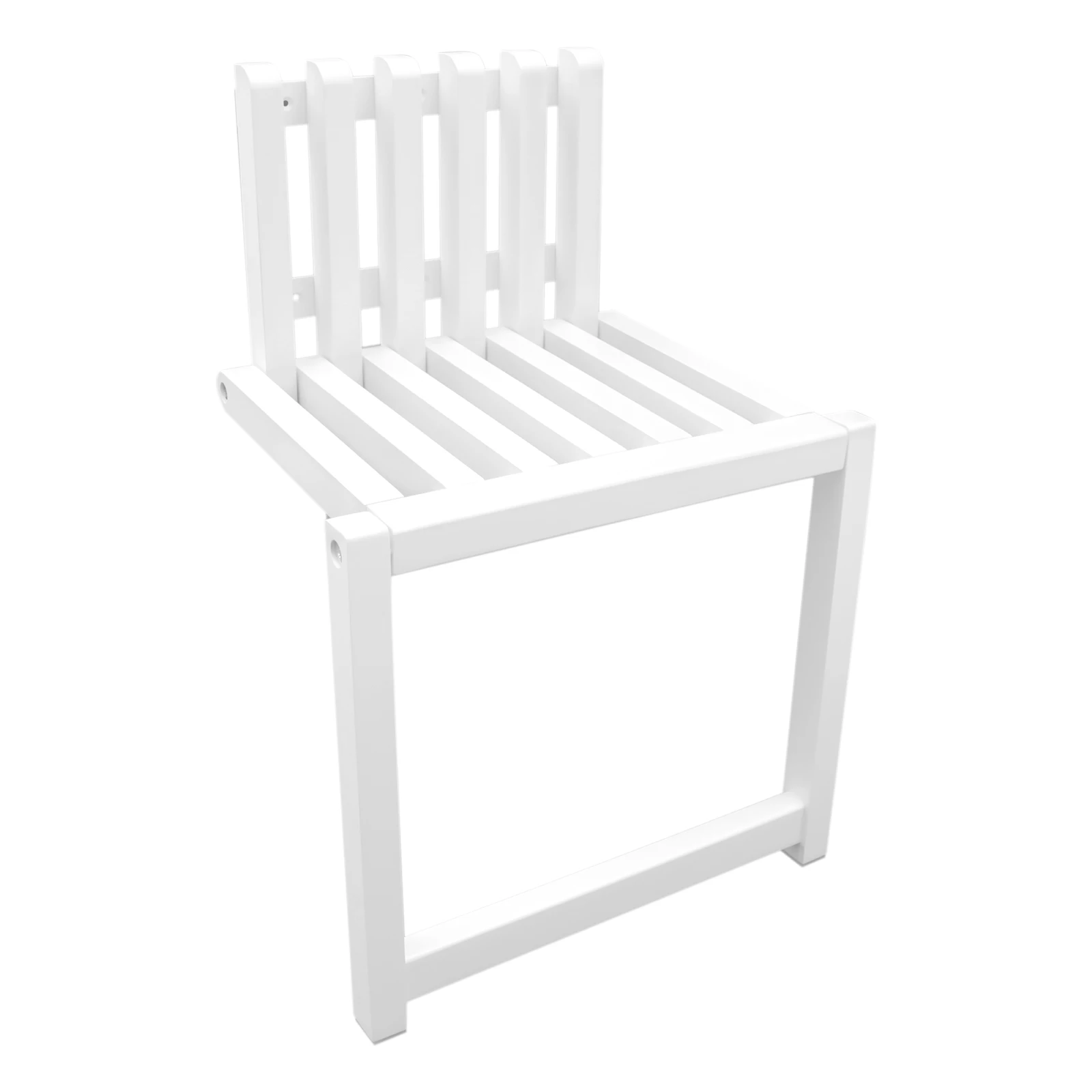 Foldable Wall-mounted Chair With Screws Solid Wood Chair Entryway Chair Folding Bath Seat Bench Shower Chair Space-saving 2