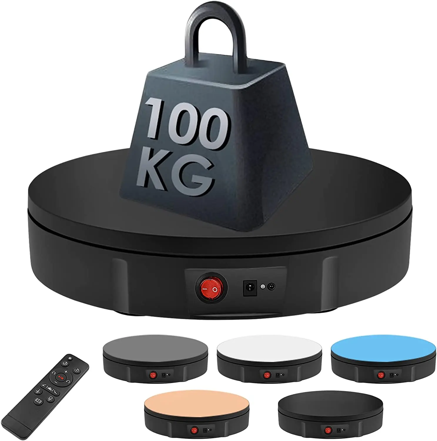 Plataforma Giratoria Motorizada 360° - Base Giratoria Para Fotos Y Vídeos - Para Mostrar Joyas, Productos, Decoración - Compatible Con Streaming