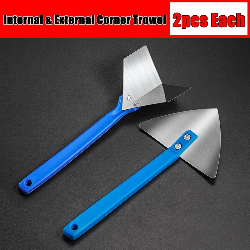 Mivos Corner Trowel Set - Inner And Outer Rustproof Stainless Steel