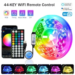 Color - Changing LED Strip Lights with App Control - Flexible Ribbon for Room and Bedroom Decoration (WIFI Control)