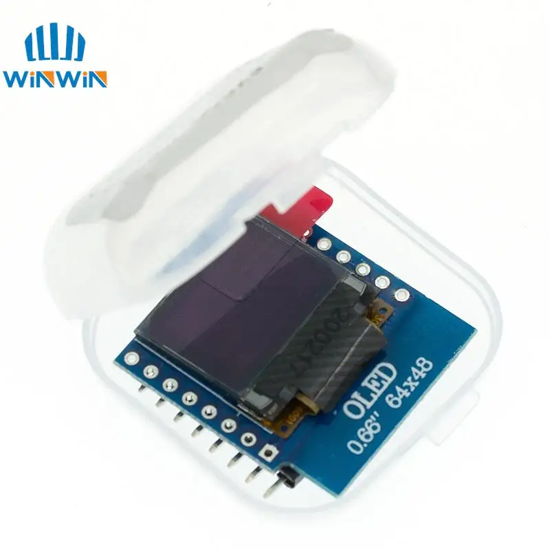 OLED LED LCD ÷ ǵ, WEMOS D1 MINI ESP32 64X48 0.66 ġ ÷, 0.66 ġ OLED  IIC I2C ȣȯ, 0.66 ġ