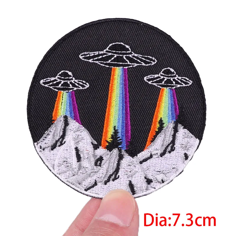 Raum Patch Planeten Eisen Auf Patches Für Kleidung Wale Gestickte Patches Auf Jacken Kleidung Nähen Patches DIY Aufkleber Abzeichen – Detail 2