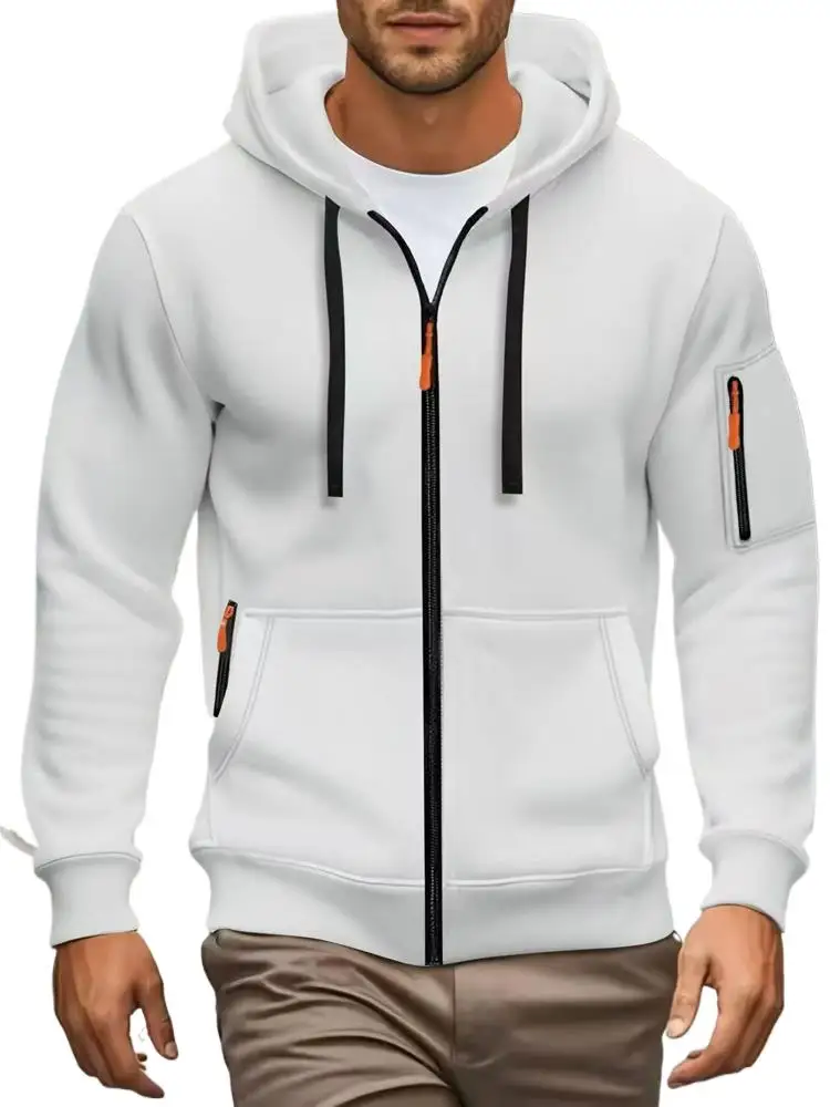 Men Oversized Hooded Coat Autumn Winter Sweatshirt