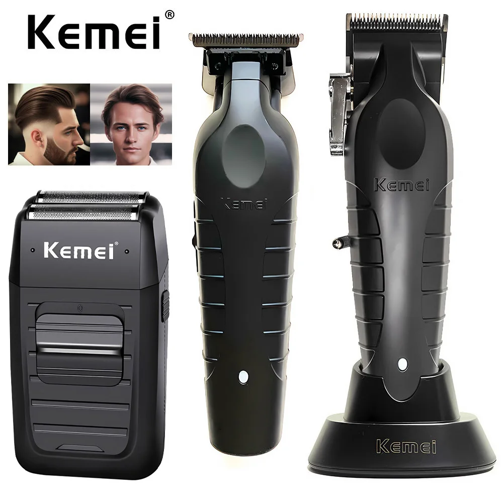 Hair Trimmer Hair Clipper Electric Shaver KM-2299 Kemei KM-2296 KM-1102 Hair Clipper Kit Men's Electric Shaver Hair Trimmer Machine Professional Cutting Machine