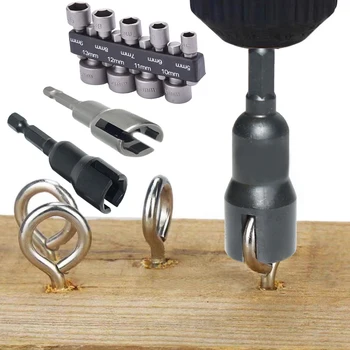 2/10Pcs 1/4” Hex Shank Wing Nut Driver Set Slot Wing Nuts Drill Bit Socket Wrenches Tools Powerful Socket Inner Hexagonal Wrench