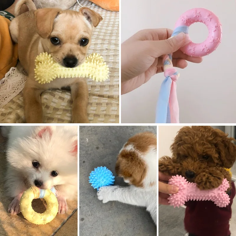 

Training Ball Toys Dog Toy Candy Colors Pet Supplies Toy Ball Bauble Cute Cartoon Dog Toy Chew Baubles Funny Pets Dogs