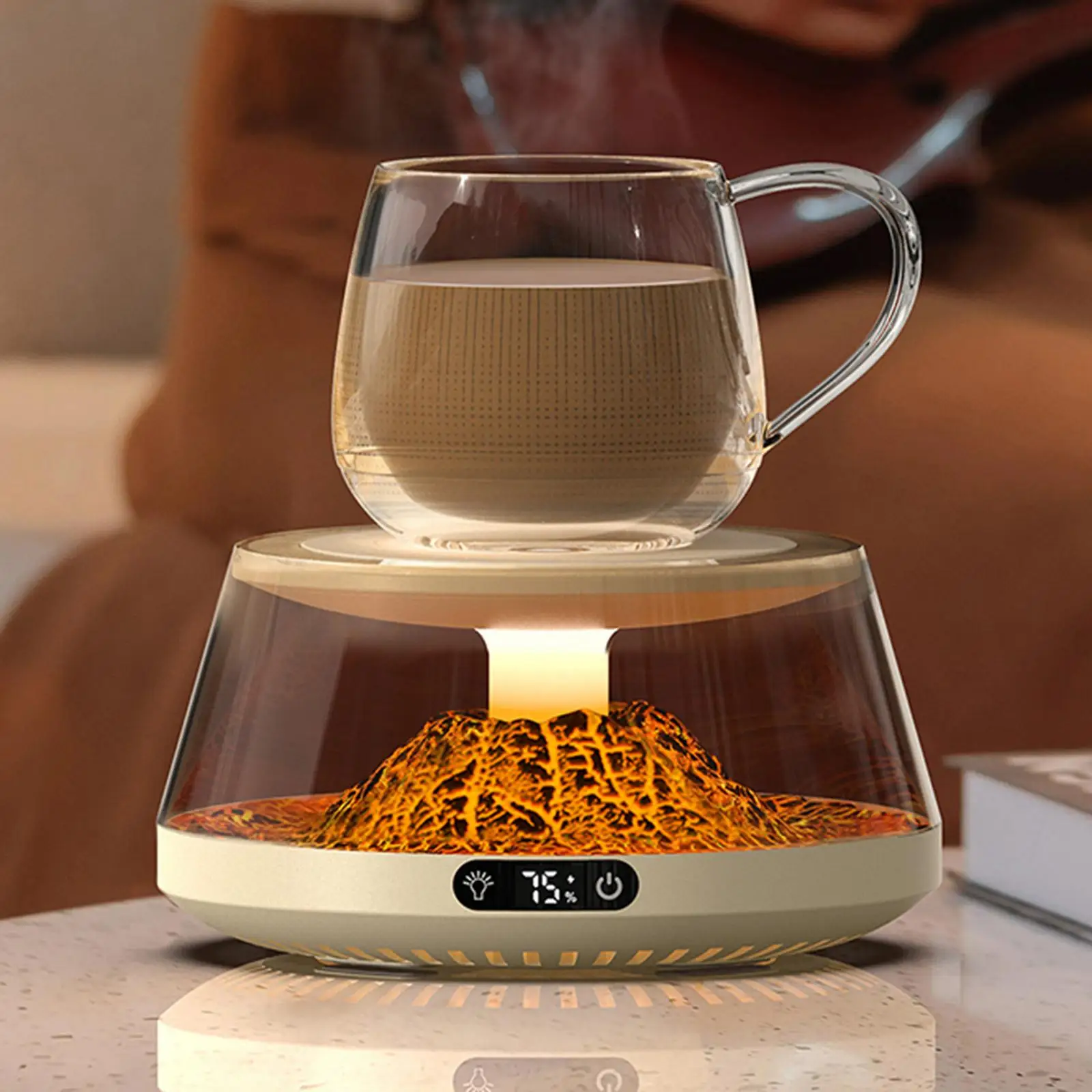 Electric Cup Warmer Coffee Warmer Thermostat Coaster Temperature Adjustment