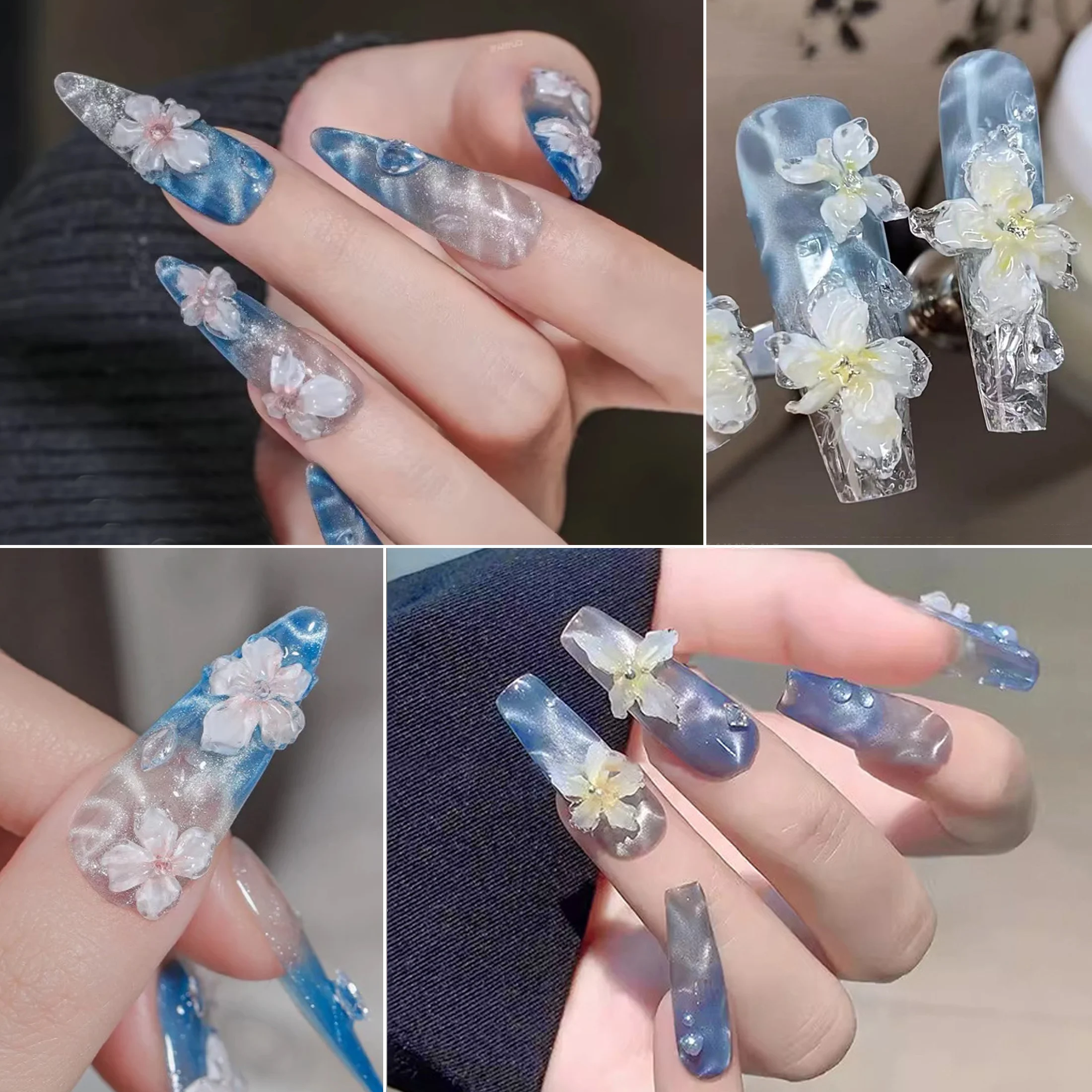 20PC Cat Eye Nail Oil Glue Magnet Nail Tool Cat Eye Magnetic Strip Powerful Magnetic Pattern Multifunctional