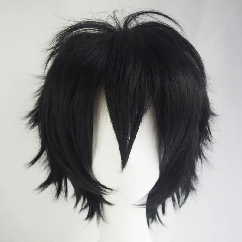 Synthetic hair wigs Versatile Synthetic wig Men&rsquo;s Cosplay Wigs Anime Wig Set Cosplay Upturned Short Hair