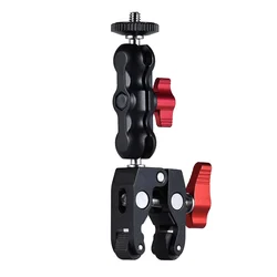 Universal 360° Rotating Camera Mount with Adjustable Ball Head and Super Clamp Adapter (Type 3)