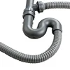 1Pc Sewer Pipe Single Double Groove Kitchen Bathroom Flexible Sink Drains Downcomer Wash Basin Plumbing Hose Pipe Tube Fittings 4