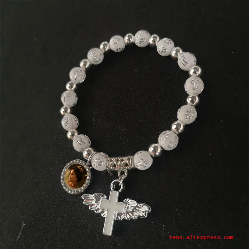 

Браслеты женские с сублимационным принтом, ювелирные изделия «сделай сам» с пустыми крыльями и крестом, расходные материалы 15 шт./лот