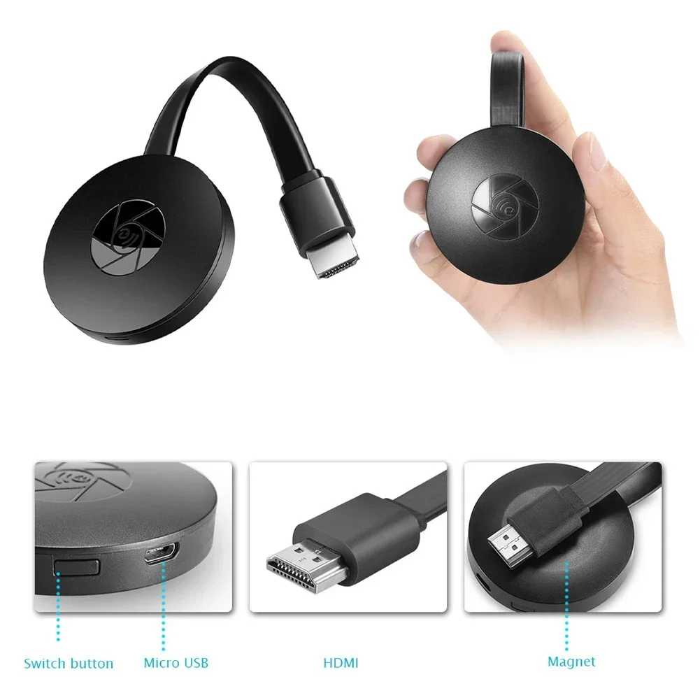 Mirroring HDMI wireless Dispositivo multiplo Telefono cellulare collegato alla TV HD 1080P Proiezione Computer Ipad WIFI Proiettore schermo live - immagine 6