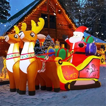 Inflatable Santa Reindeer Sled 1