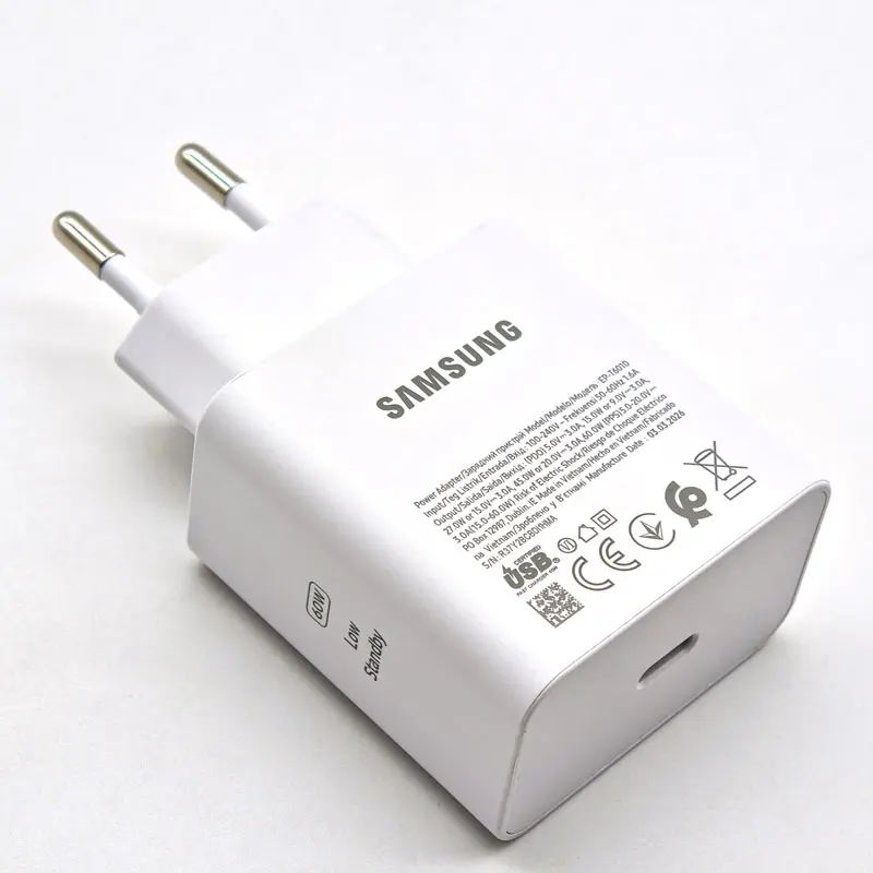 Samsung 60W PD Super Fast Charge Adapter with 1.8M Type C Cable