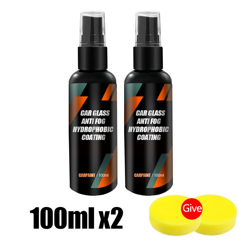 thumbnail image 1 of Spray repelente de agua y antilluvia para cristales de automóviles, líquido antilluvia hidrofóbico, máscara para espejos de parabrisas de automóviles, pintura nano para automóviles, 1 of 5