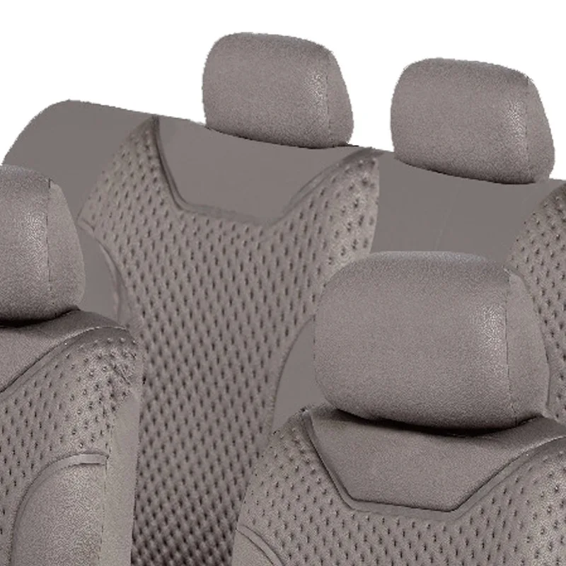 Coprisedile Auto 5D Traspirante in Rete, Universale per Berlina, SUV, Camion, Protezione Interna Grigia - immagine 6