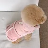 Classic Solid Dog Vests Winter Fleece Warm Pet Dog Clothes For Small Medium Dogs Jackets Cats Fall Clothes Traction Warm Vest 4