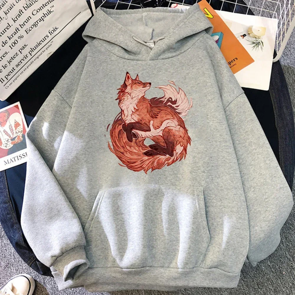 thumbnail image 1 of Sudadera con capucha de zorro ukiyo-e para amantes, sudaderas con capucha de Manga japonesa, sudaderas de lana, ropa de calle linda, ropa Hipster para hombres, otoño, 1 of 5