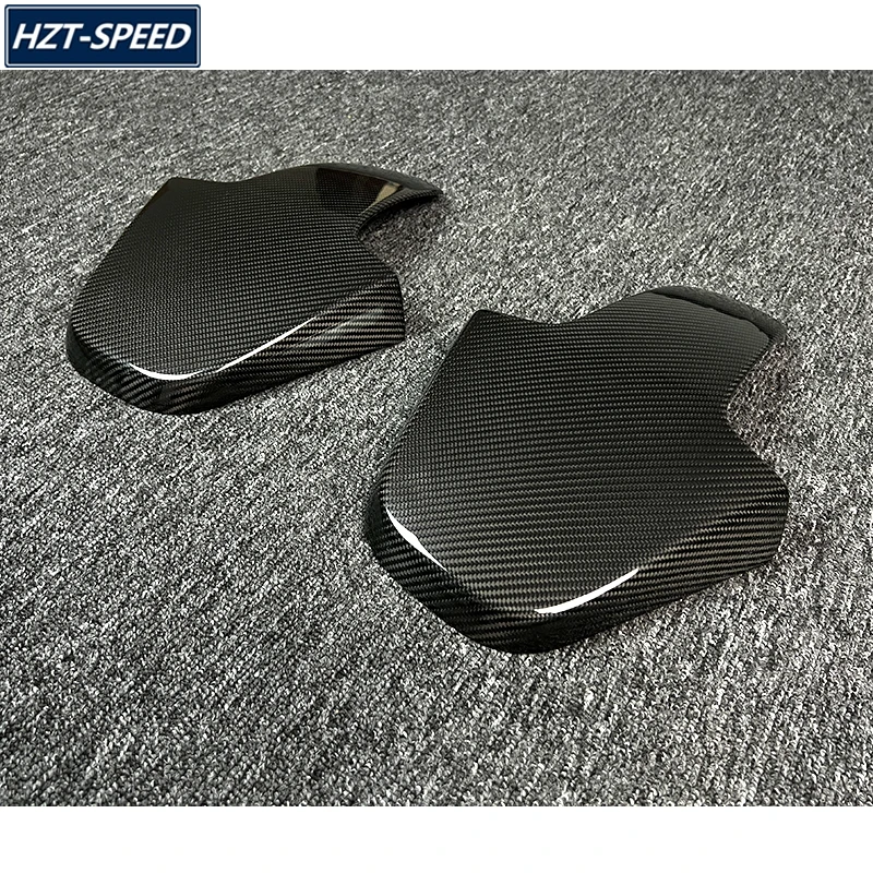 건식 탄소 섬유 페이스트 스타일 자동차 의자 등받이 커버 트림, BMW M3 X3M G80 M4 X4M G82 G83 2021