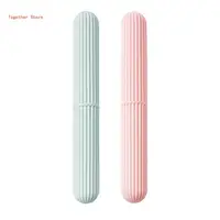 Portable Toothbrush Box with Lid  Protective Holder Cover Storage for CASE for Outdoor Traveling Camping  Dust Proof 6XDD 1