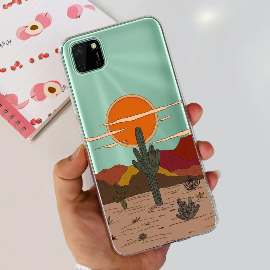 Stylish Painted Clear Silicone Phone Case - Soft Protective Cover