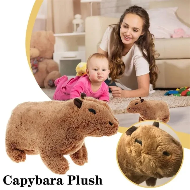 12cm Capybara Plush Keychain Pendant Simulation Capibara Anime Fluffty Toy  Capybara Stuffed Animals Doll Plush Xmas Gift - AliExpress