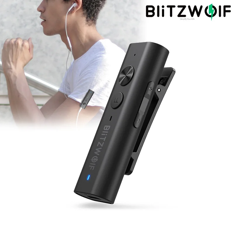 BlitzWolf BW-BR0 Pro bluetooth-совместимый 5.1 беспроводной аудиоприемник микрофон приемник