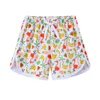 Kids Girls Beach Shorts Pull-on Summer Graphic Active Shorts Little Girls Swim Short Pants Decorative Drawstring Bathing Shorts 6