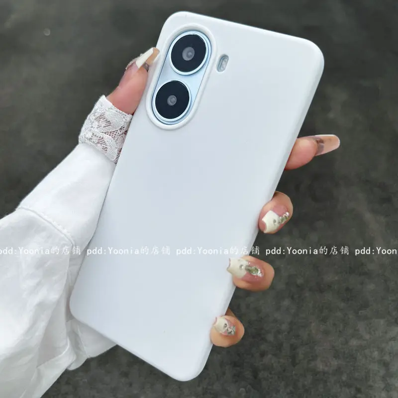 Liquid Silicone Stylish Anti-Fall Bumper Phone Case in Red