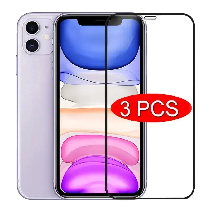 

Защитное стекло 10D на iPhone, закаленное стекло для iPhone 7 8 6 6s Plus SE 2020 X XS XR 11 12 Pro Max, 3 шт.