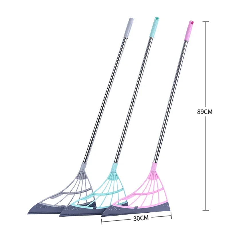 Multifunctional Silicone Broom Wiper Squeegee Window Washing Household Home Floor Glass Scraper Hand-push Mirror Cleaning Toolss images - 6