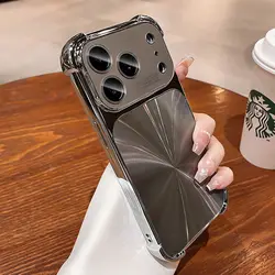 Aurora Laser Shockproof Luxury Plating Bumper Case - iPhone 15 Plus (Gray)