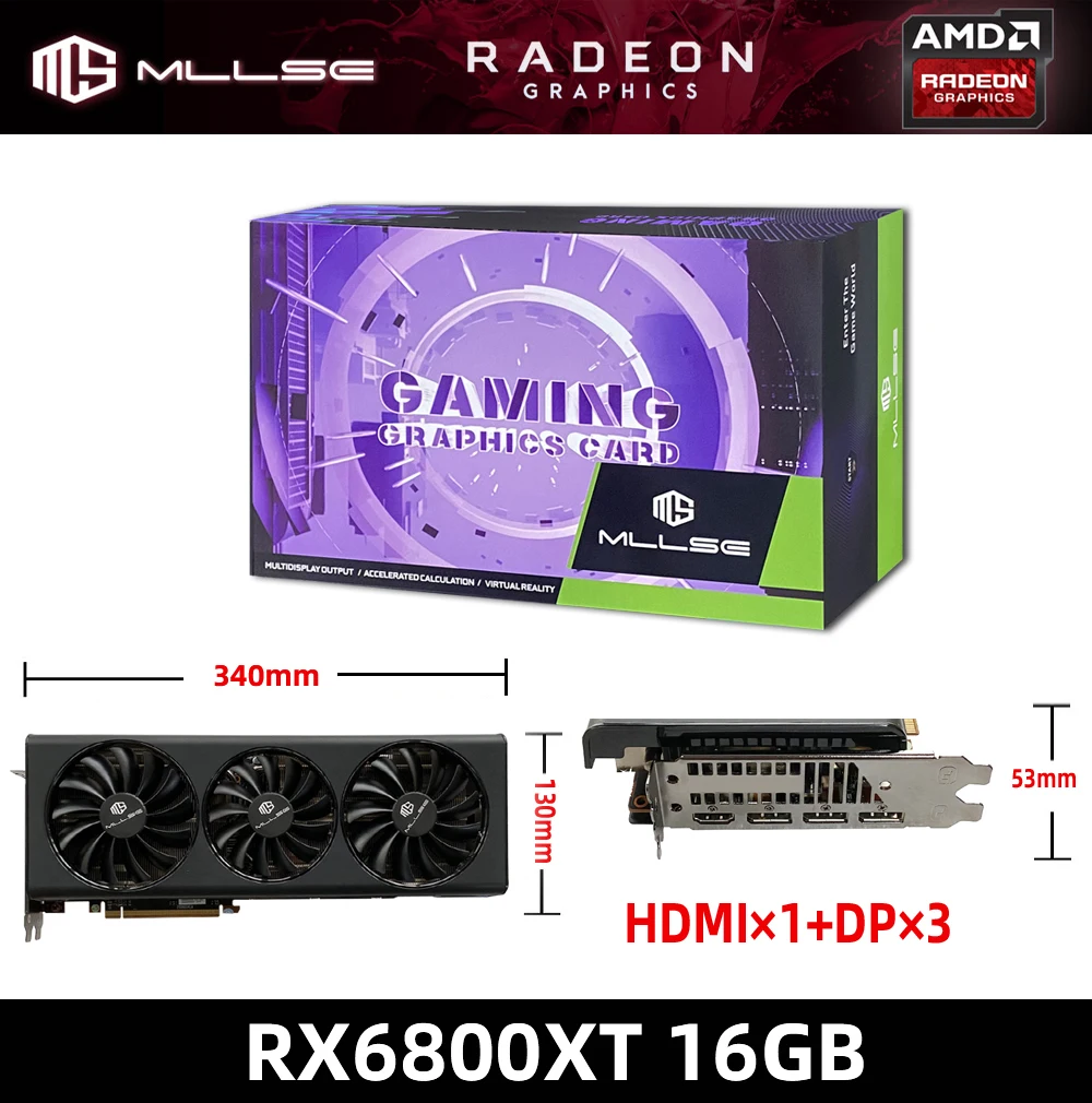 GDDR6 MSI Radeon RX 6800 XT GAMING Z TRIO 16G Graphics RX 6800XT Video card  GDDR6 Mining Card DisplayPort 6800XT Mining Card New - AliExpress