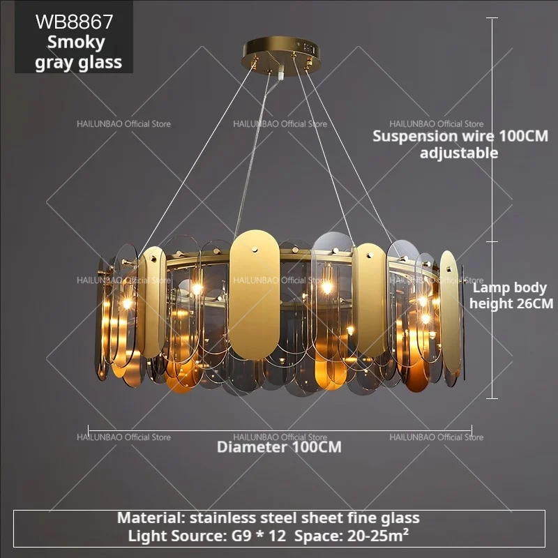 Smoky grey D100X26CM